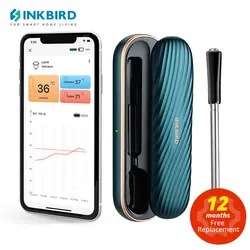 Wsparcie INT-11P-B termometr do mięs Bluetooth INKBIRD-10 ~ 100 ℃ zakres temperatury żywności bezprzewodowy termometr do gotowania grilla Grill piekarnik