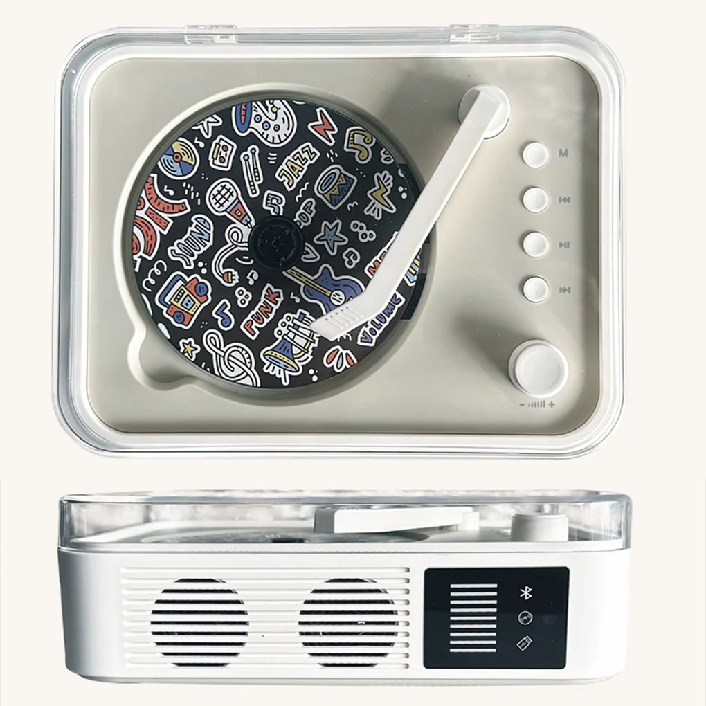 Retro CD Player Album Player Retro Fever Sound Quality CD Disc Charging All-in-One Bluetooth Audio Gift view 2