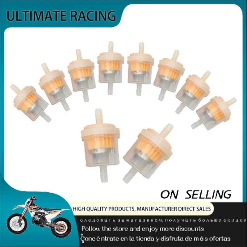 10 Pieces / Batch Motorcycle Gasoline Filter Tools, Professional Motorcycle Oil Filter And Inline Gas Fuel Filter