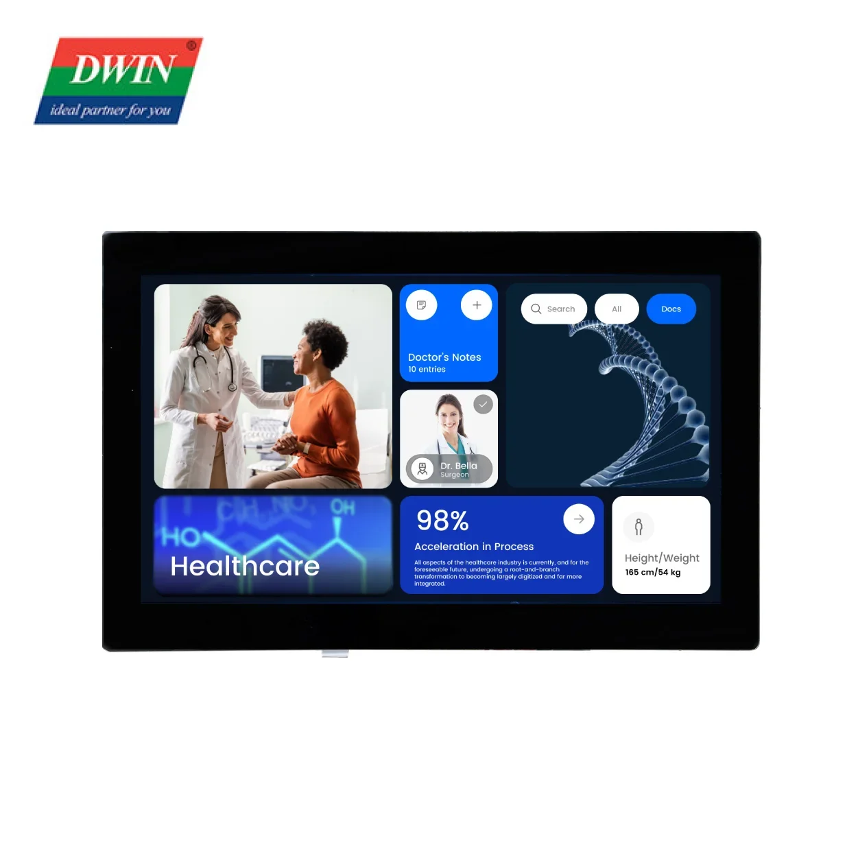 

2026 15.6 Inch Dwin Display TFT Lcd Screen Smart Displays Medical Healthcare Lcd Board with 1920*1080 16.7M Colors