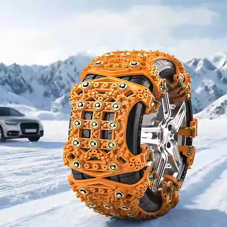 Car Snow Chains For 165-255mm Tire Winter Outdoor Emergency Tools Snow Tire Anti-skid Chains New Universal Snow Mud Snow Chains