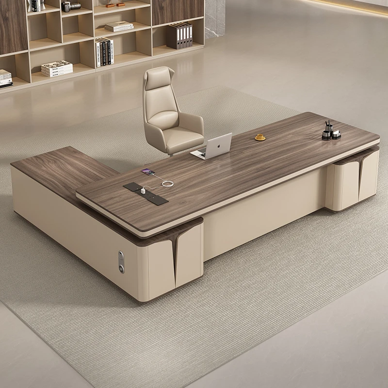 

Light Luxury Reading Boss Table Chair Designer Unusual High Quality Secretary Office Desk European Storage Muebles Furniture