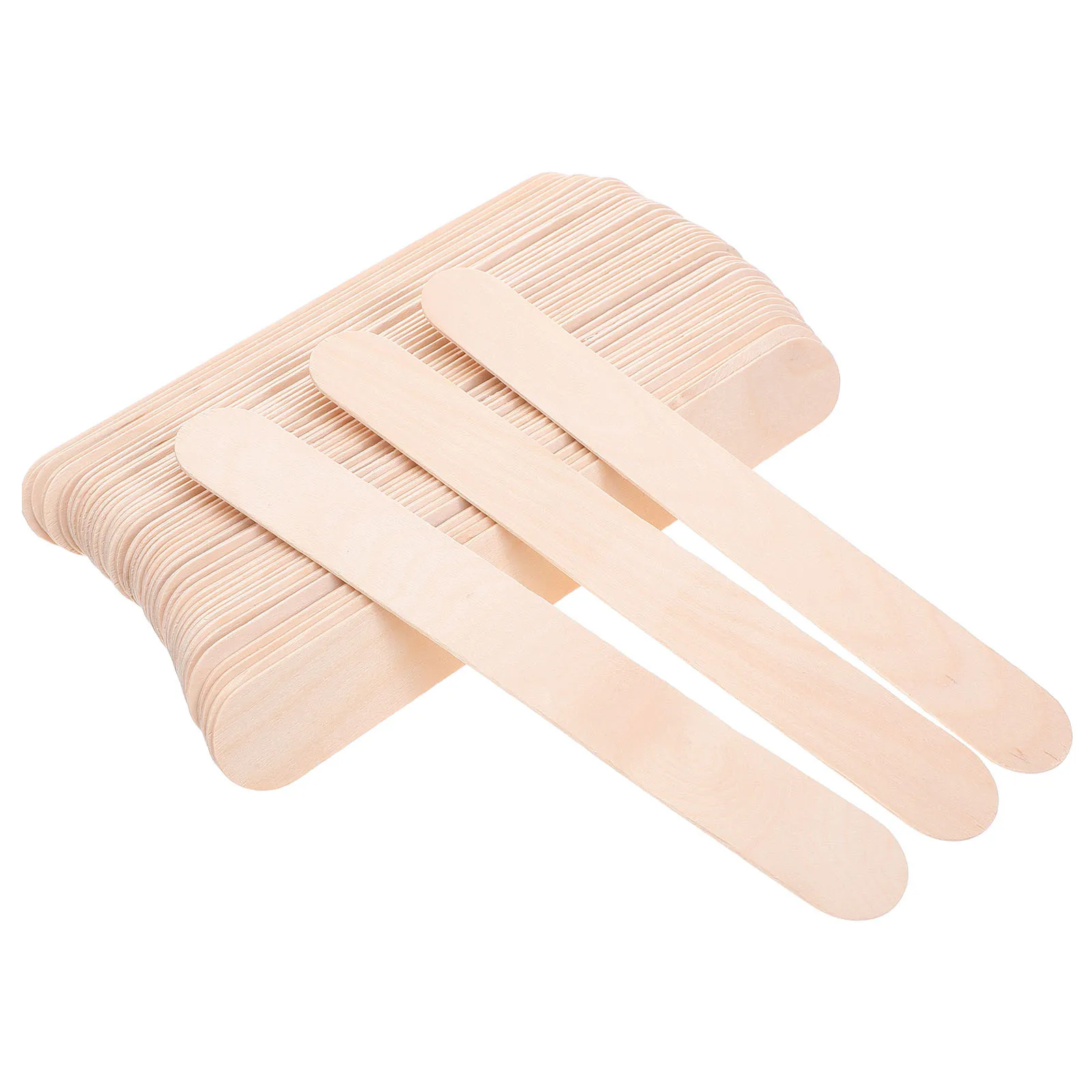 

100pcs Jumbo Craft Sticks Large Unfinished Wood Sticks For Kids Diy Plant Labeling Cake Pop Making Classroom Craft Supplies