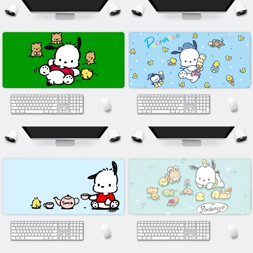 

MINISO Sanrio Cute Pochacco Mousepad Office Large Small Mouse PC Computer Game Keyboard Rubber Anti-Slip Mice Mat Big