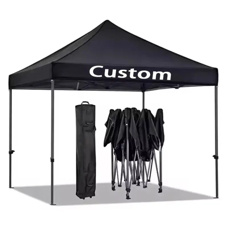 

TB 600D Waterproof Outdoor Folding Gazebo 10x10ft Advertising Tents Roof Oxford Cloth Portable Sidewall Cover Fabric Canopy Tent