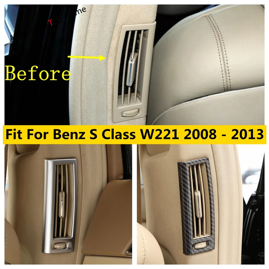 

B Pillar Air Conditioning AC Outlet Vent Frame Cover Trim Accessories Fit For Mercedes Benz S Class W221 2008 - 2013