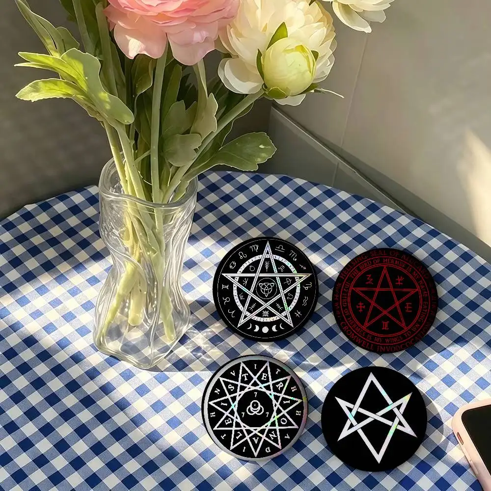 Hexagram Thelema Symbol   Anime Brooches Cute Cartoon Badge Jacket Jeans Lapel Pin Gift Accessorie