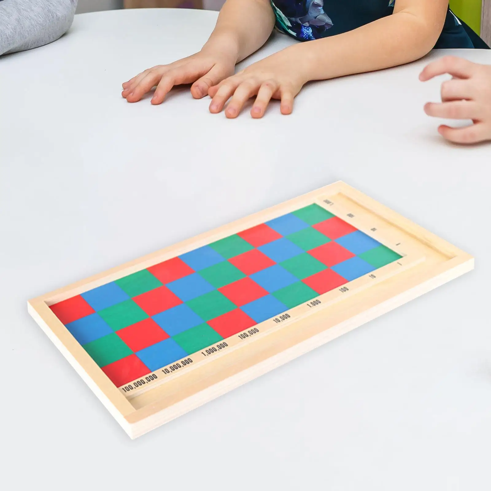 

Mathematics Teaching Board Arithmetic Display Board Hand Eye Coordination Montessori Toy for Preschool Gifts Travel Home Kids