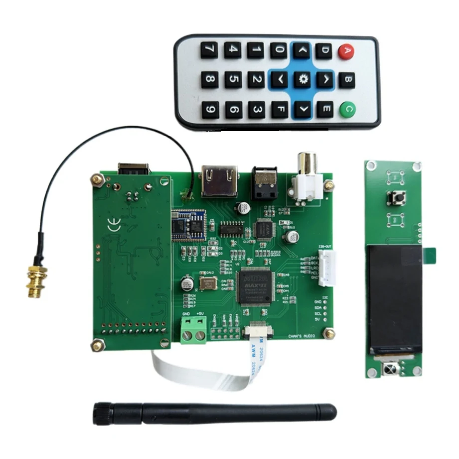 AK4118 Digital Signal Receiving Board Coaxial Fiber HDMI Bluetooth USB Input To IIS Signal Output