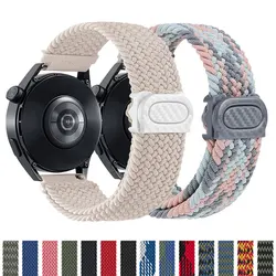 Geflochtenes Solo-Armband für Samsung Galaxy Watch 7 6 4 Classic/5 Pro/Active 2/S3/46 Armband 20mm/22mm Nylon Armband für Huawei GT4