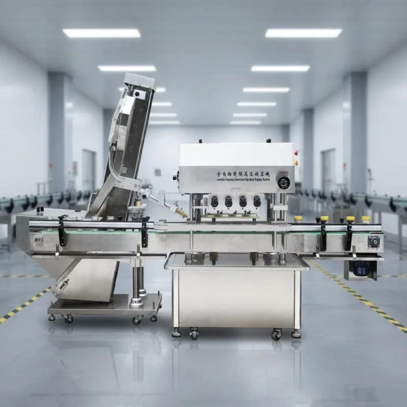High Efficiency Fully Automatic Capping Machine Glass Plastic Bottle Big Bottle Screw Capping Machine