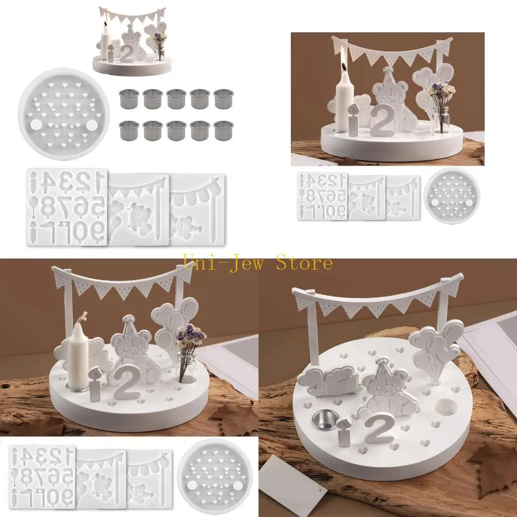 

40GB Circular Silicone Making Mold Creative Birthday Gift Crafting Tool