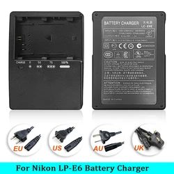 LC-E6E LC-E6 Charger For Canon LP-E6 LP-E6N LP-E6NH Battery EOS 70D 60D 5D Mark III 5D Mark IV 5DSR 6D MARK II 60D 80D 7D  R5 R6
