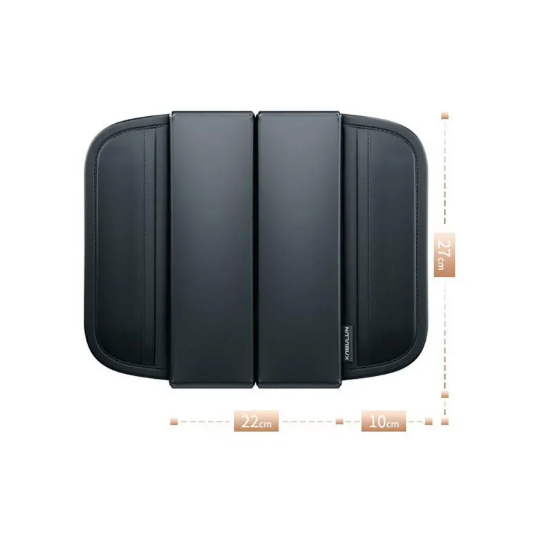 New Top Symmetrical Double-Lids Armrest Box Cover Soft Memory Heightening Elbow Support Pad With Side Storage Pocket Organizer - view 6