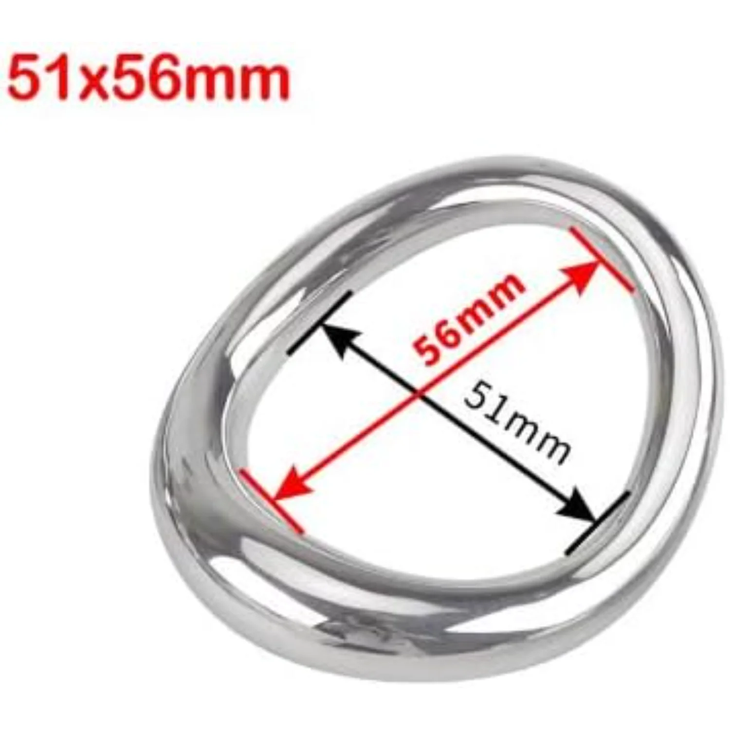 Curved Stainless Steel Delay Ring Exercise Stretch Ring Fixed Exercise Accessories（48 x 54 mm