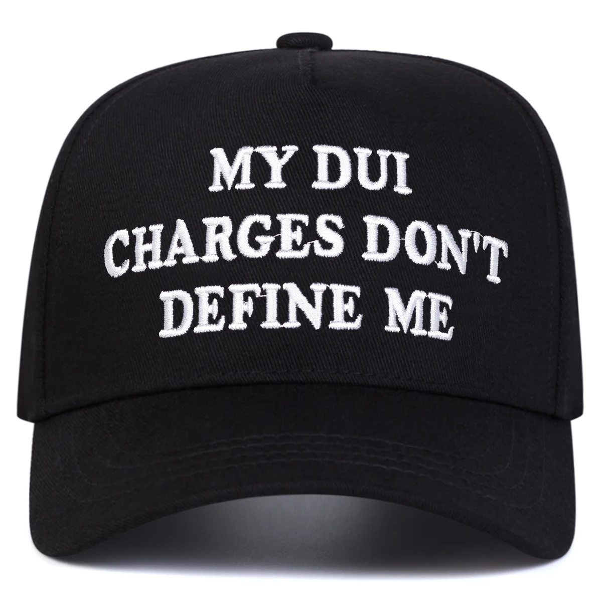 Unisex MY DUI CHARGES Baseballkappen mit Buchstabenstickerei, Frühling und Herbst, für den Außenbereich, verstellbare Freizeithüte, Sonnenschutzhut, Sportkappe – Detail 2