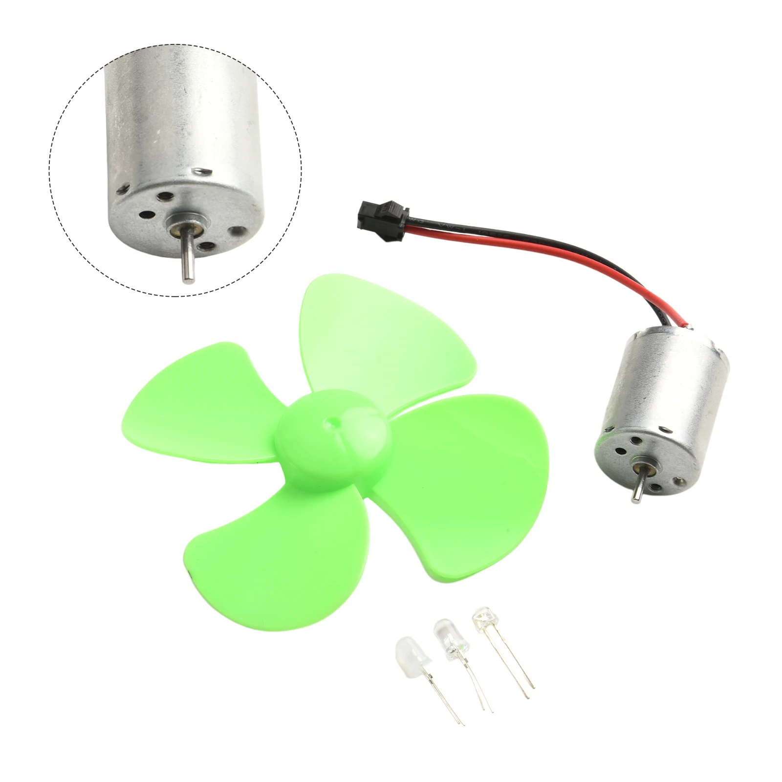 1set Mini Wind for turbine Motor Kit Motor Wind for Power Experiment 12V Motor Set Small Generator Model Power Tools LED DIY Kit