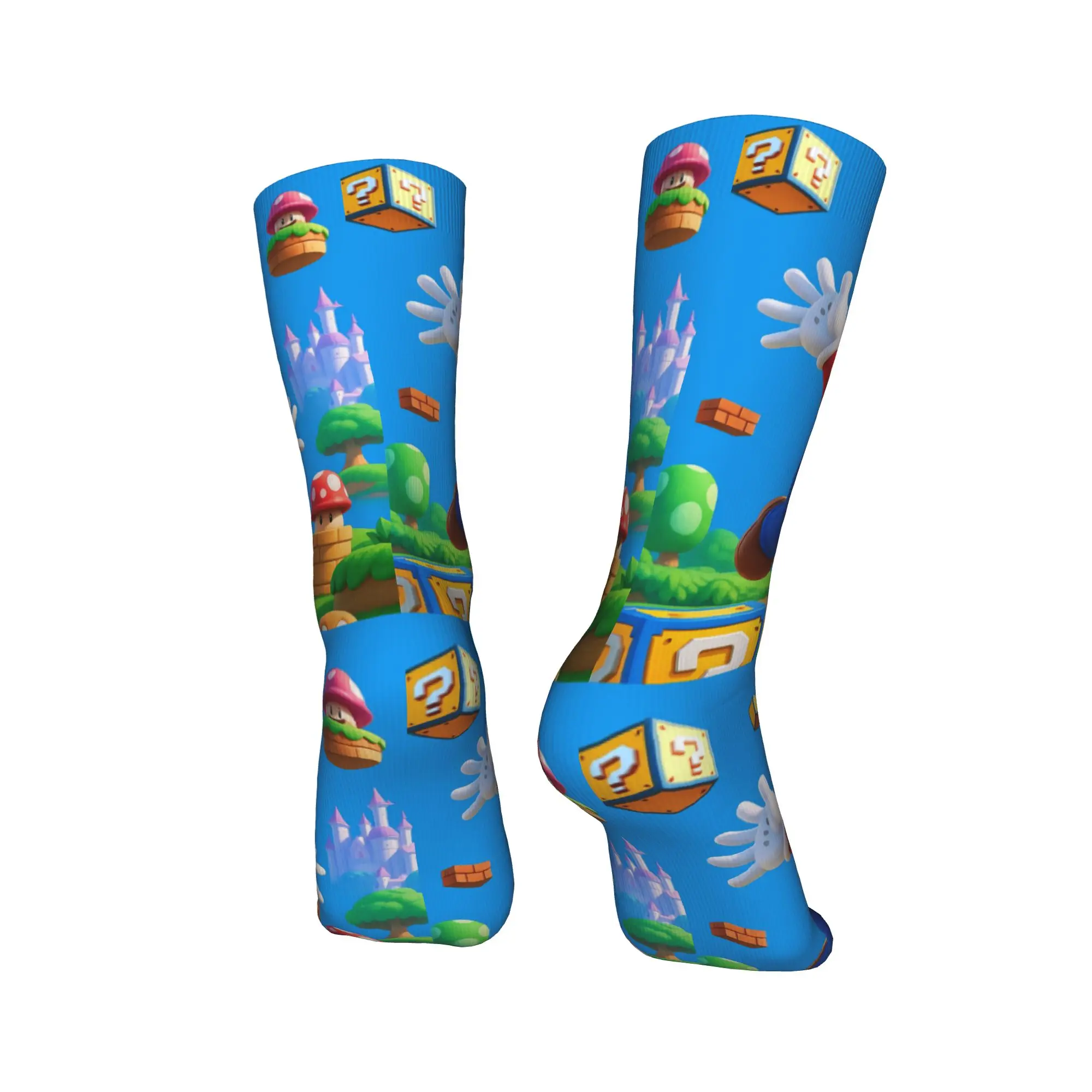 ماريوس لعبة جوارب الرجال الجوارب متوسطة لينة القوطية الجوارب الخريف تسلق المضادة للانزلاق تصميم الجوارب هدية عيد ميلاد