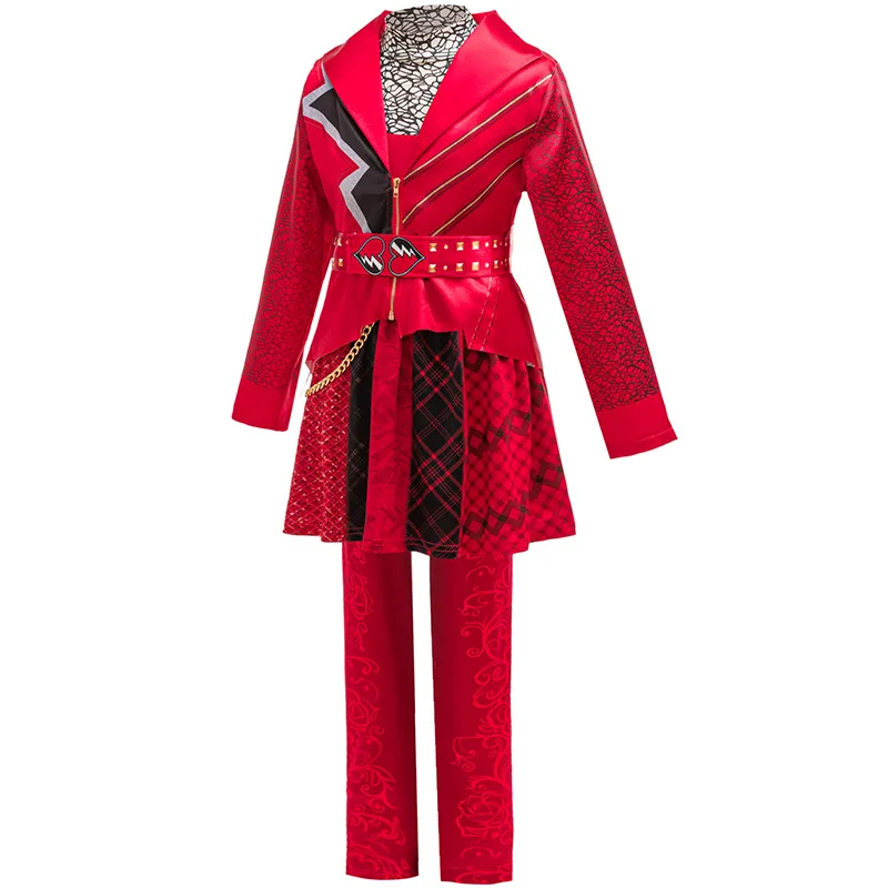 Neues Descendants Queen of Hearts Cosplay Kleines Rotes Prinzessinnenkostüm Halloween-Verkleidung Weihnachts-Performance-Kostüm – Detail 3
