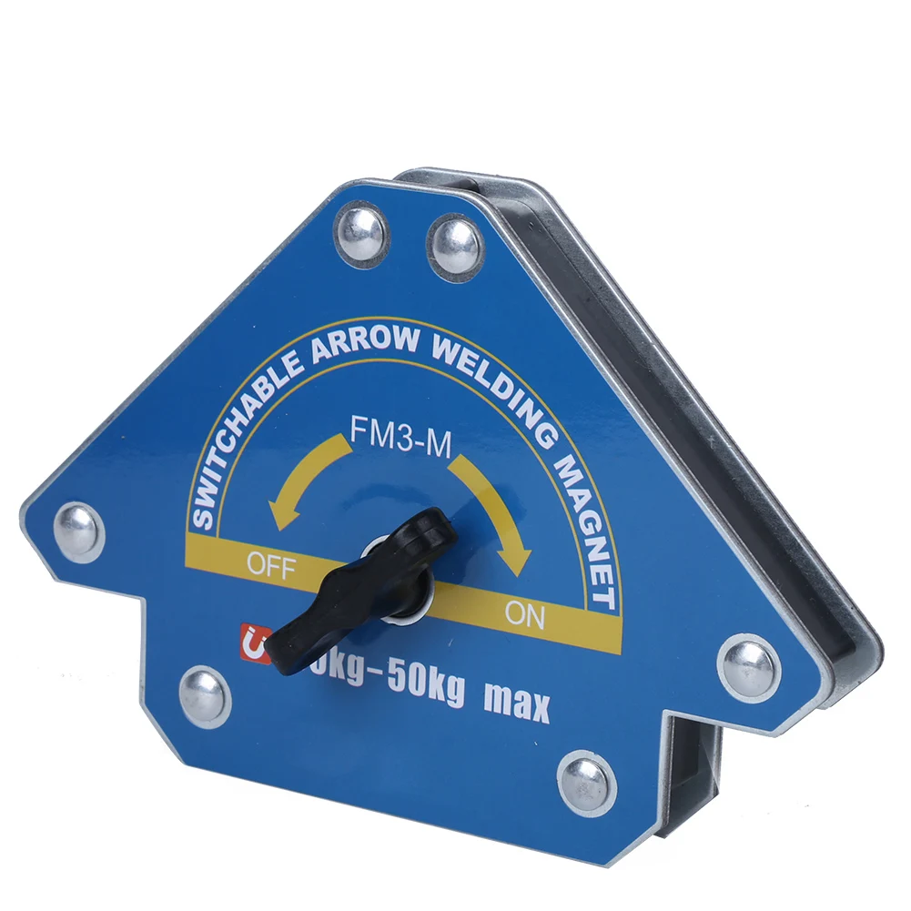 Welding Magnet Soldering Locator Tool Magnetic 30-50KG Suction Arrowing-Shape with Switch