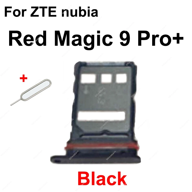 For ZTE nubia Red Magic 8 8S 9 Pro+ Plus NX729J NX769J Sim Card Tray SIM Card Holder Adapter Reader Parts