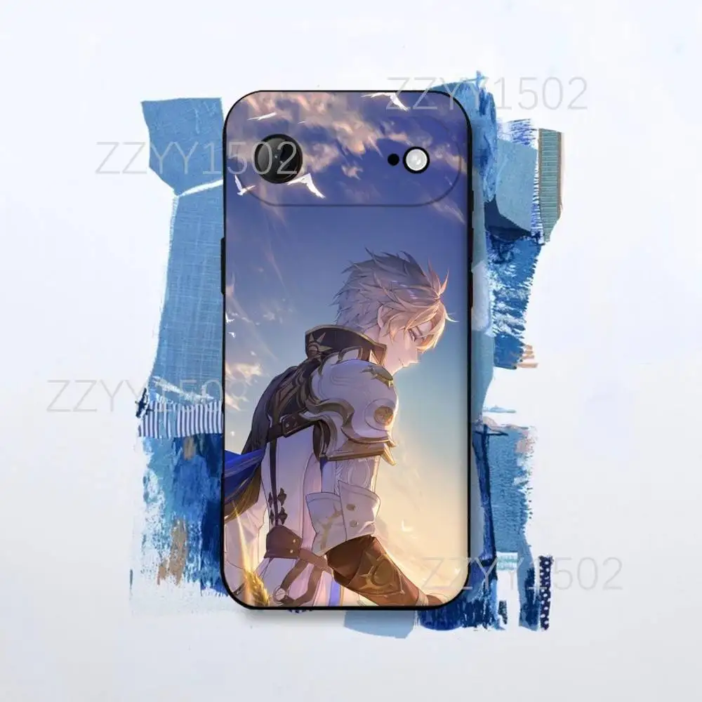 Custodia per telefono H-Honkai Star Rail Phainon per iPhone 17,16,15,14,13,12,Pro,Max,Plus,E,SE4,Air,Mini Custodia nera