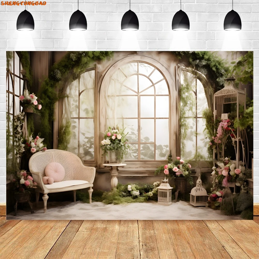 

Abstract Flower Photography Backdrop Spring Scenery Newborn Baby Shower Birthday Wedding Portrait Background Photo Studio Prop