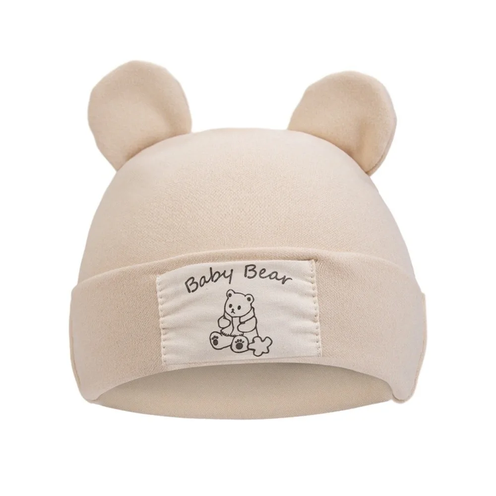 

New Warm Beanies Bonnet Windproof Cute Bear Ear Pullover Hat Cold Proof Ear Protection Cap