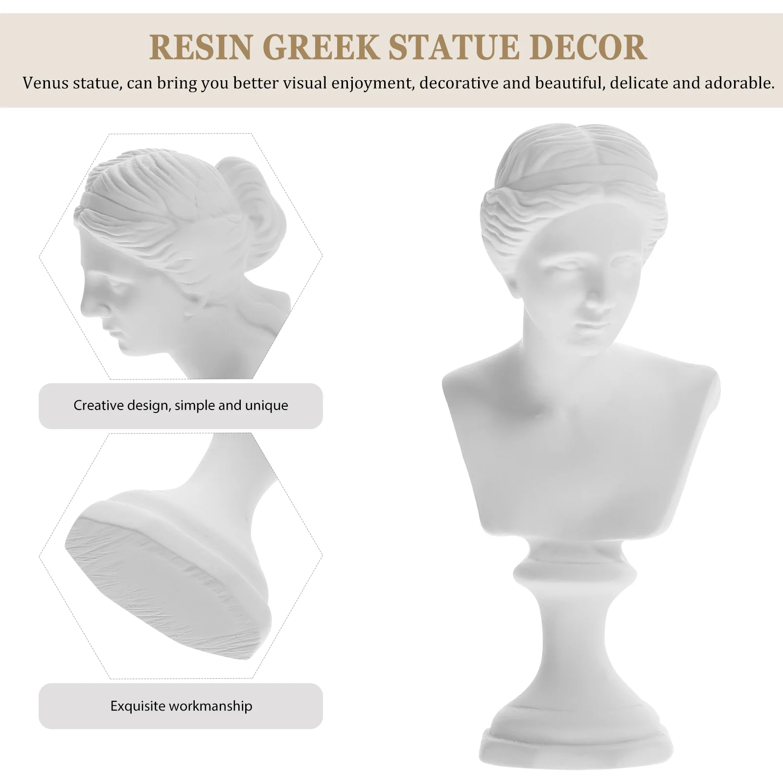 Statue Ornaments Office Decoration Greek Exquisite Sculpture Roman Column Sculptures and Figurines Resin David Value