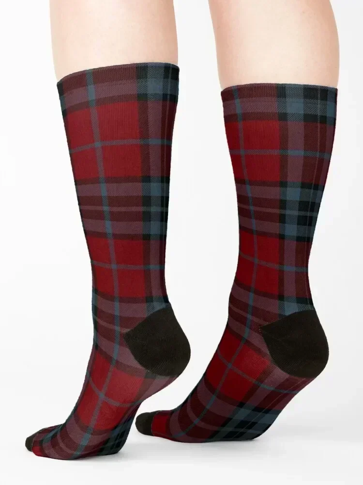 مجموعة جوارب MacTavish Tartan منقوشة بنمط الرسوم المتحركة الضاغطة السعيدة جوارب نسائية للرجال