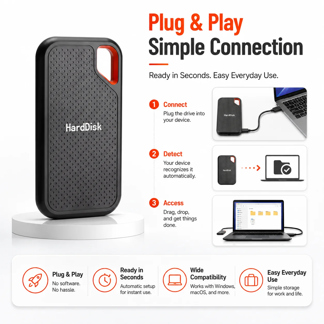 Portable 2TB External SSD Hard - đánh giá và giá Laptop External Accessories