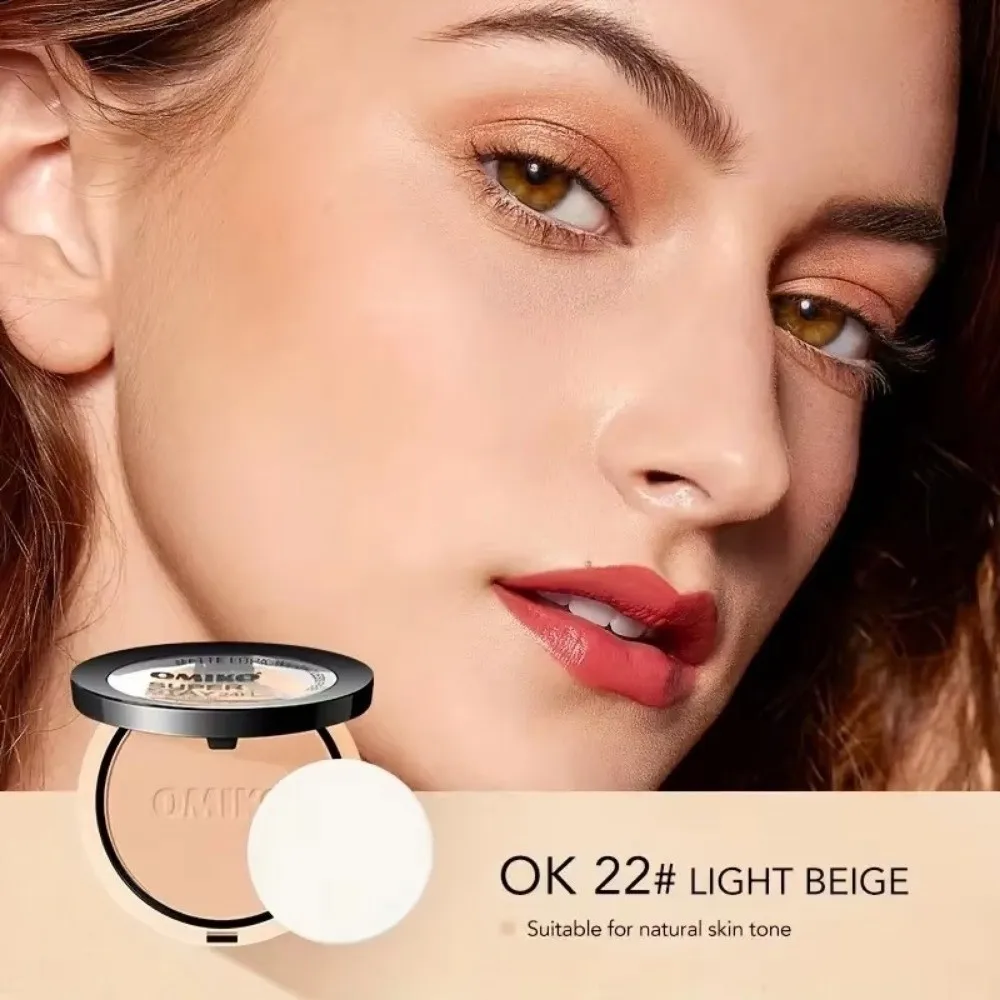 Nieuw mat geperst poeder, waterdicht, glad gezichtsinstellingspoeder, volledige dekking, langdurige superfijne poedermake-upcosmetica