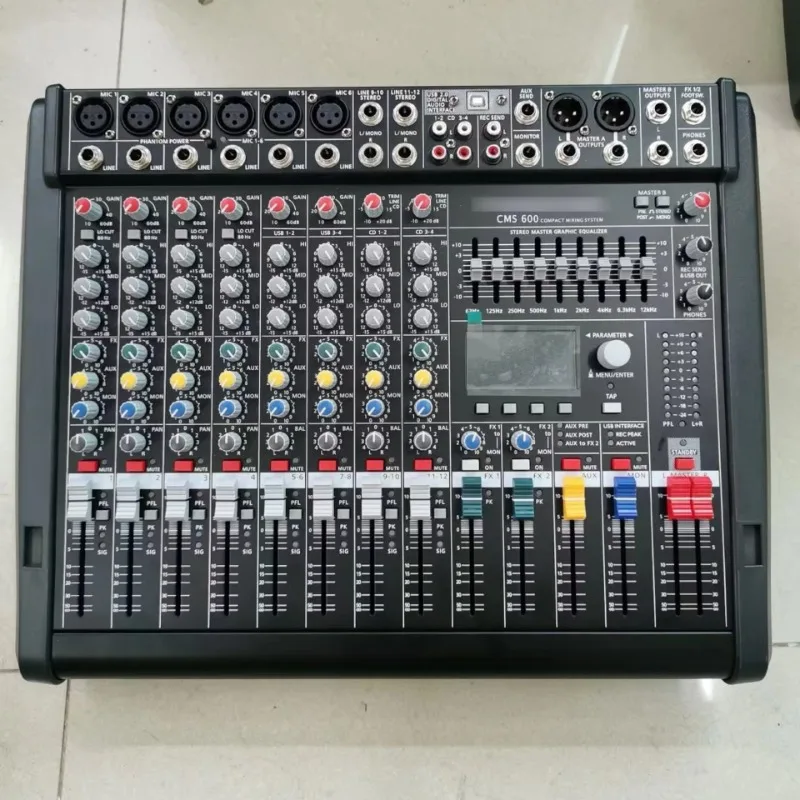 

Wholesale Professional Dual 99 DSP High Quality CMS600-3 Audio Console Mixer Digital Audio DJ Controller with Clear Audio