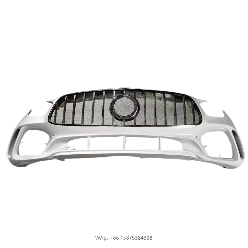 

High Quality Lightweight PD Style Dry Half Carbon Fiber Front Bumper for GT Including Front Lip Splitter