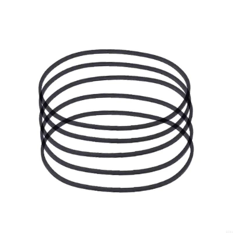 Q5WA 41-190MM حزام مطاطي مطوي مربع 1.2 مم لآلة شريط كاسيت مسجل 5pcs