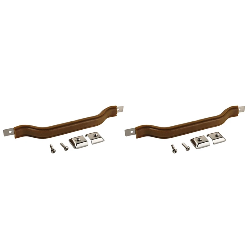 2X Car Inner Door Handle Pull Strap Trim For Jeep CJ5 CJ7 CJ8 For Wrangler YJ 55009801KS Car Interior Accessories Brown