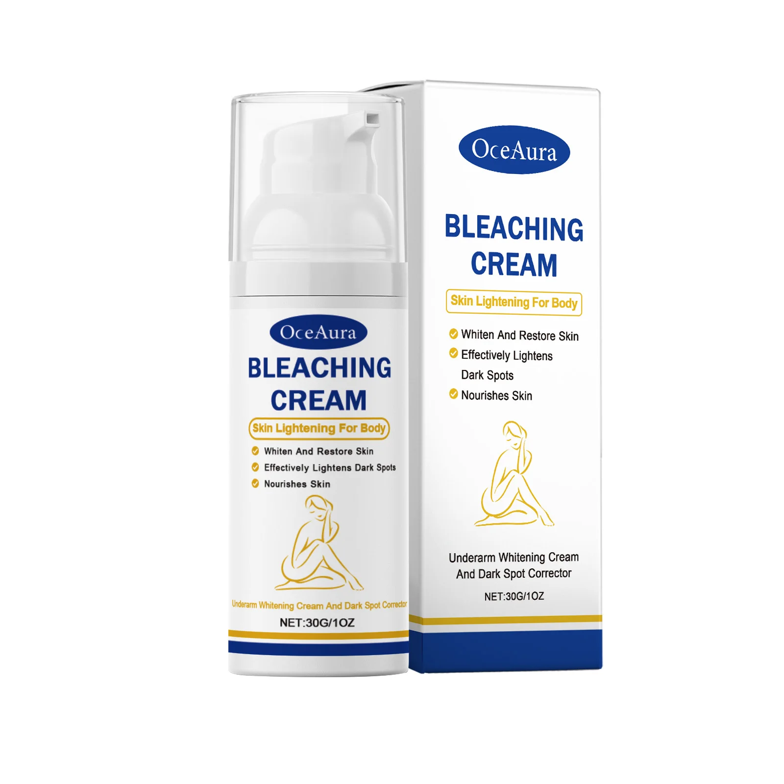 Bleaching Cream Private Parts Underarm Whitening Dark Spots Removal Melanin Even Skin Tone Brightening Knees Joint Body Lotion