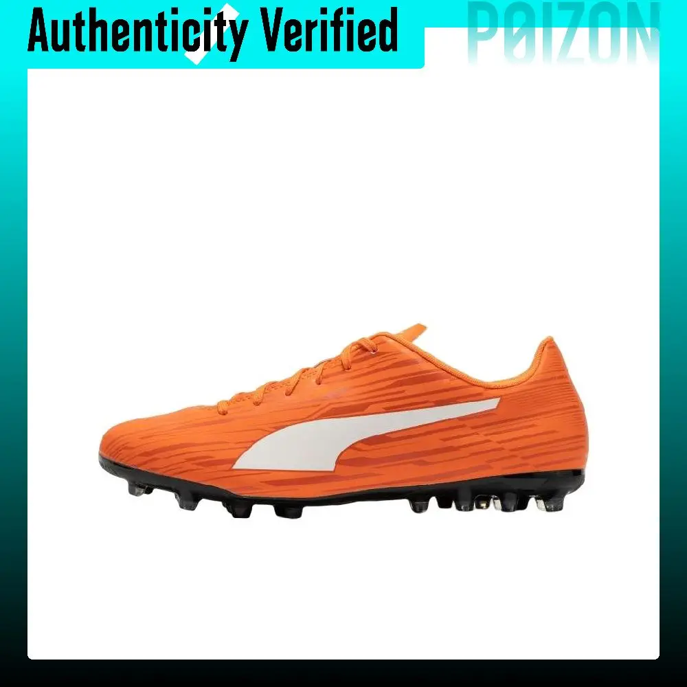 PUMA Rapido 3 Soccer Shoes Men's Low-top White/Orange 106573-09