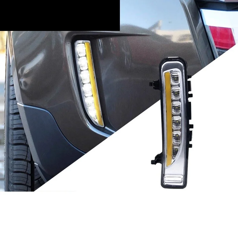 

Car Front Fog Light for Ford Edge 2009-2014 Modified Daytime Running Lamp with Dynamic Turn signal