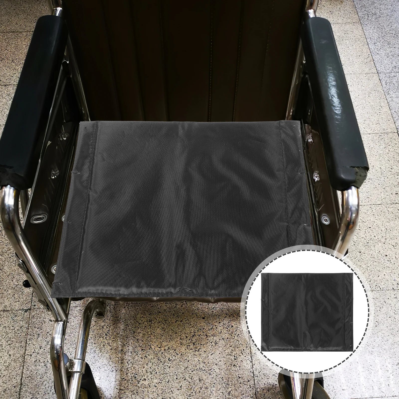 

Wheelchair Cushions Thick Oxford Cloth Seat Pad for Adults Seniors Fishing Boat Seats Replacement Easy Clean Black Color