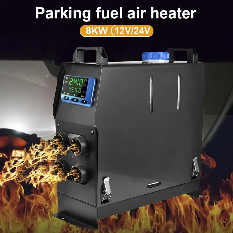 12V 8KW Car Diesel Heater Fuel-operated Low Noise Dry Parking Remote Webasto Seat Heating Fans Without Turning on The Engine