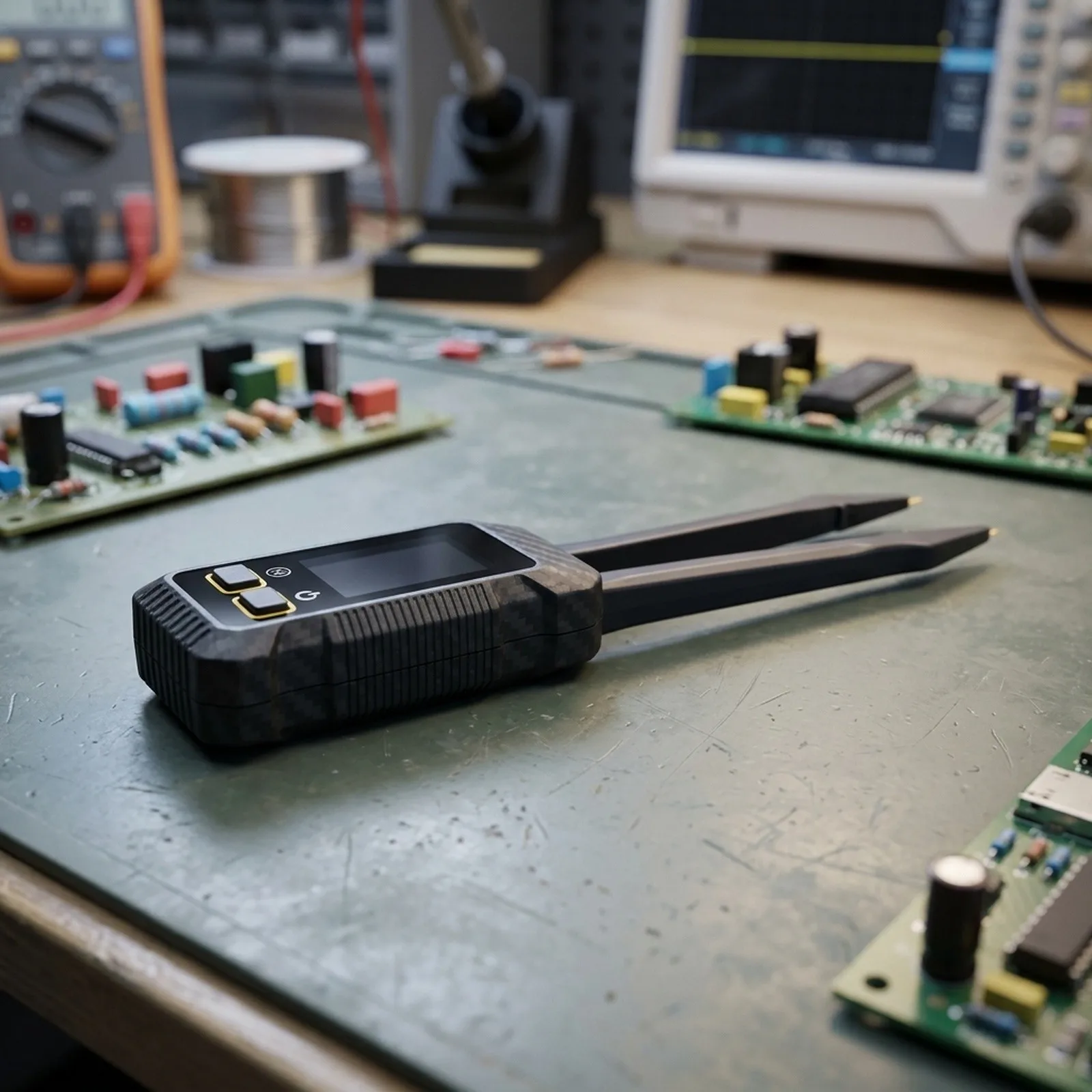 ESR Meter LCR Tweezers Inductance 0.00001 F-0.0001 F Measures Impedance for z For SMD Components Portable Multimeter For