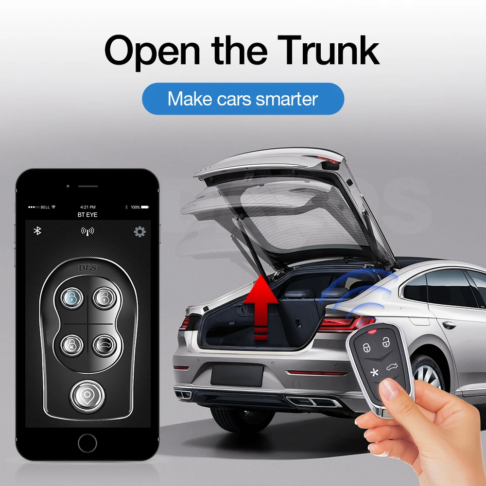 Hot Selling BT Car Alarms Anti-Robbing Anti-Hijacking Central Door Lock Unlock Car Alarm  System