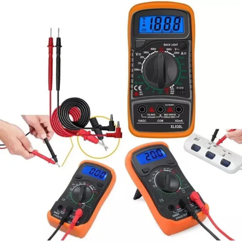 Professional Digital Multimeter Voltmeter Ohmmeter Ammeter Multi Tester Meter~