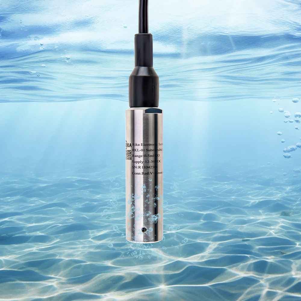 RKL-01 Acid RS485 4-20ma Capacitive Underground Immersive Gauge Detector Probe Submersible Water Liquid Level Sensor For Tank