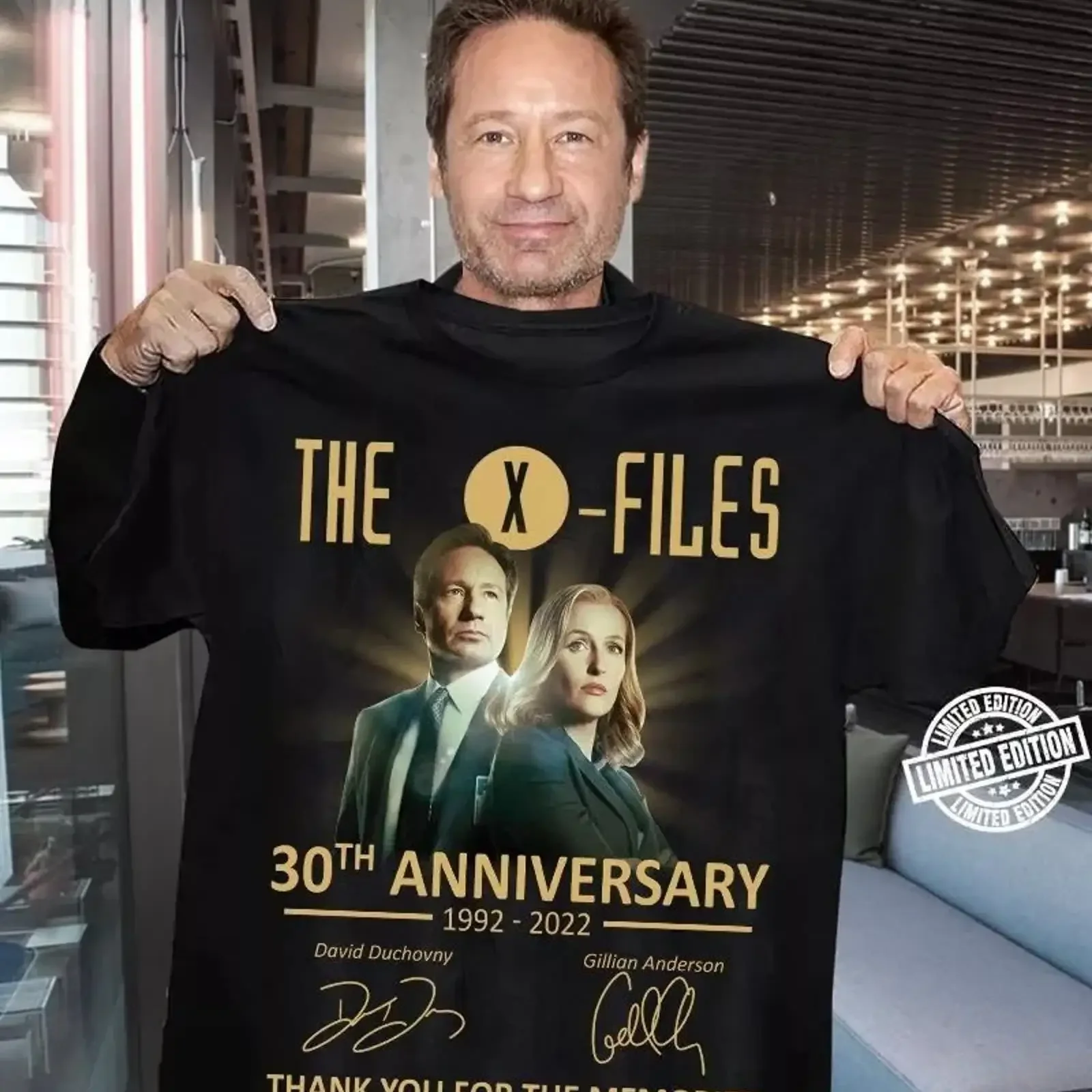 The X Files 30th Anniversary T Shirt Full Size S 5XL SE589 vintage Washed homme Casual Breathable designer clothes fashion