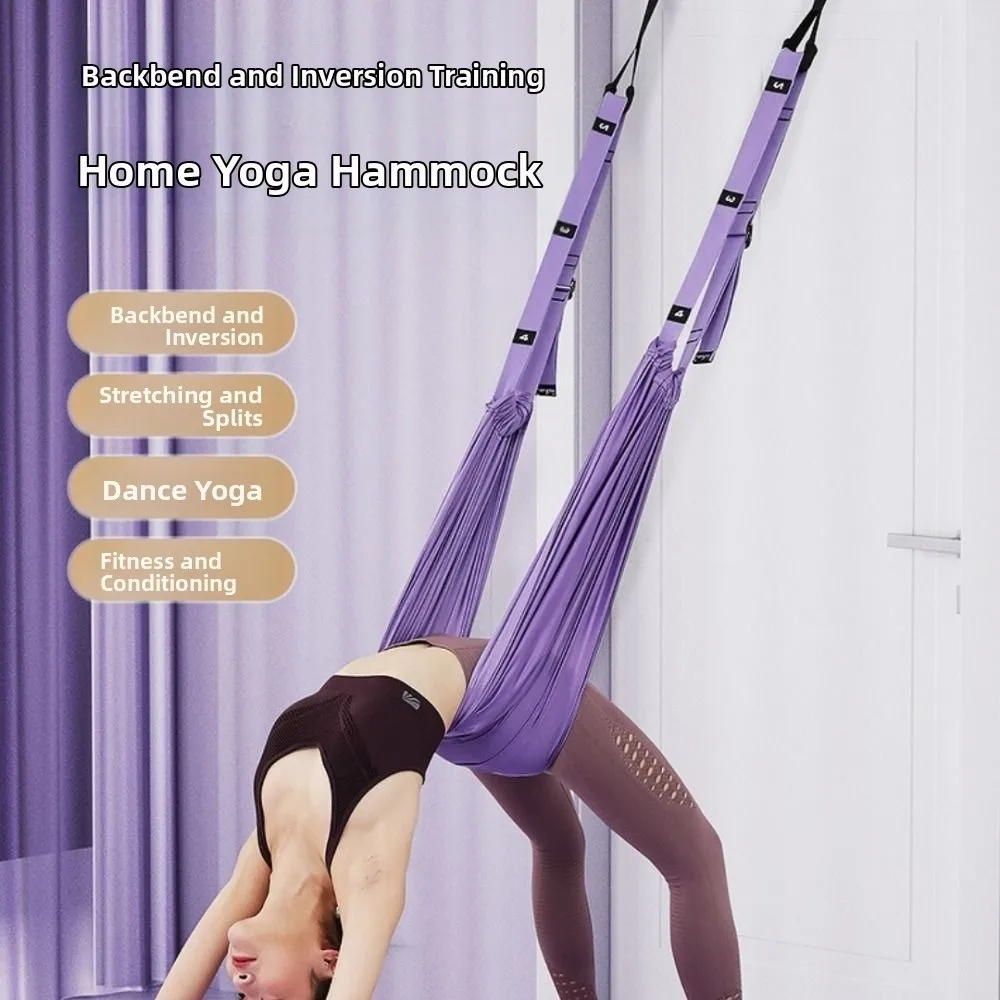 

Adjustable Women Aerial Yoga Strap Elastic Stretch Door Hanging Aerial Yoga Hammock Swing Flexibility Training