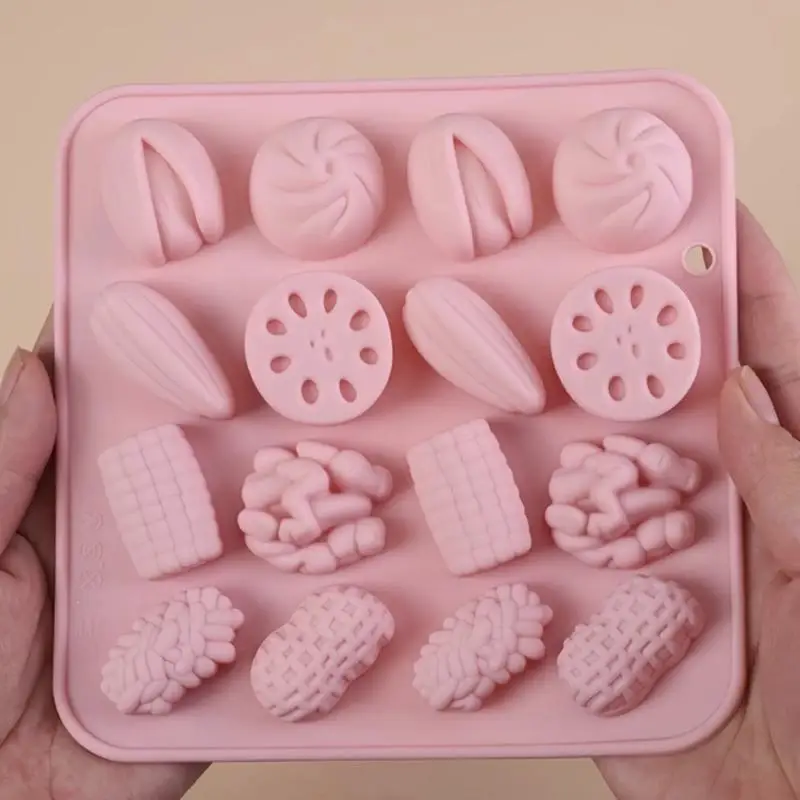 Molde de Silicona 3D para Frutos Secos, Molde Creativo para Nueces, Almendras, Anacardos, Avellanas, Fondant, Chocolate, Accesorios de Decoración de Pasteles, Herramienta para Hornear