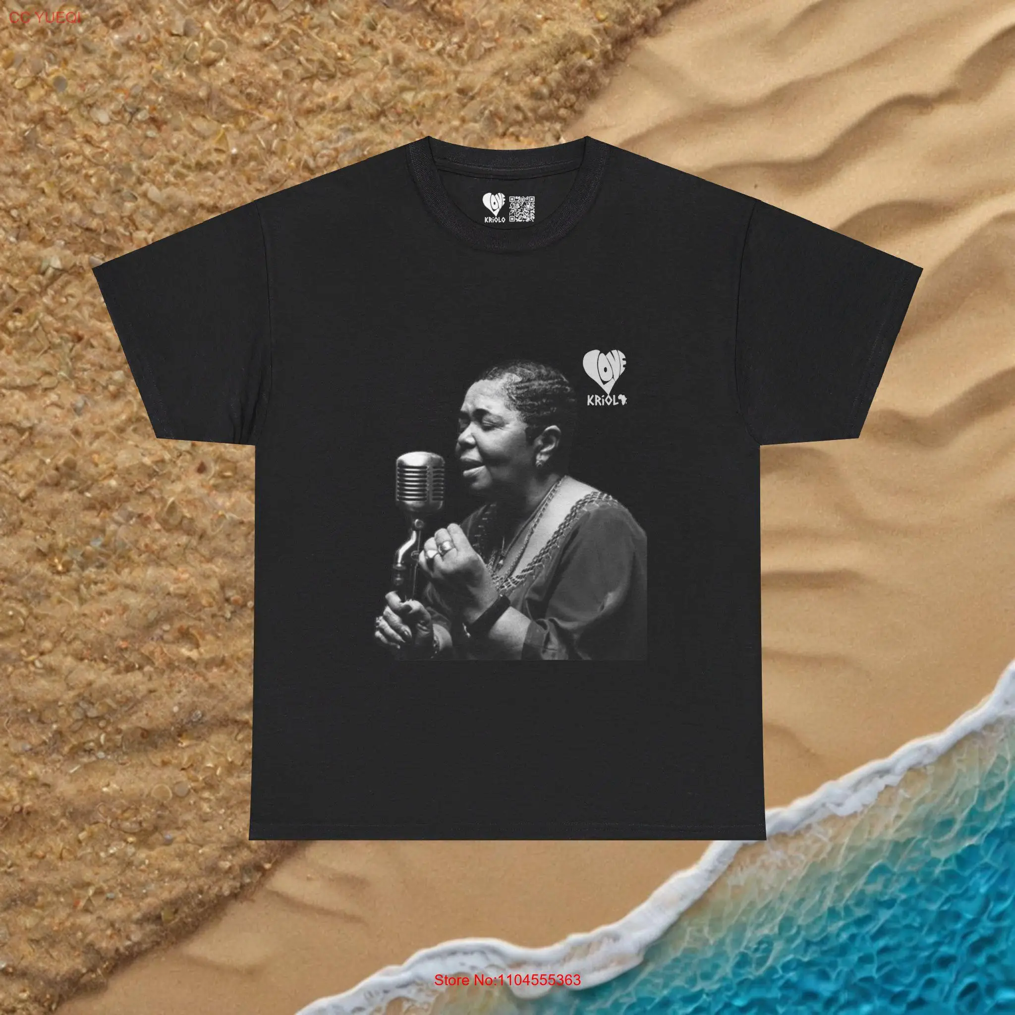 Cesaria Evora Morna Queen einfaches T-Shirt Afrika Kriolo Vintage Cabo Verde Ultra Cotton Cape Love lange oder kurze Ärmel
