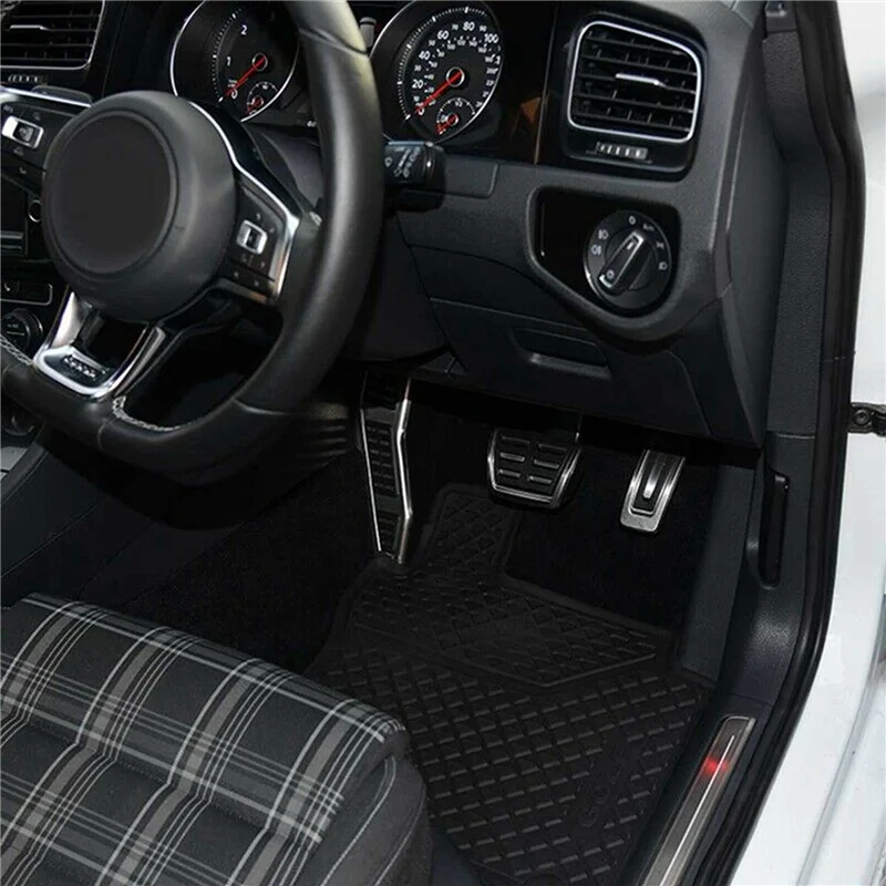 

NEW-3X Car Styling Dead Footrest Pad Sport Foot Rest Pedal RHD For Golf Seven Mk7 VII